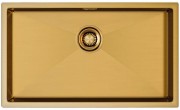 Мойка кухонная Paulmark ALLER 74 UNI PM807444-BG брашированное золото