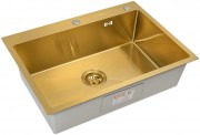 Мойка кухонная ARFEKA ECO AR 700*500 GOLD PVD NANO, золото