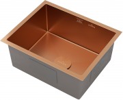 Мойка кухонная Roxen Uno 560210-54BR-GR 54x44 бронза/зерно