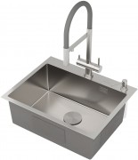 Мойка кухонная Roxen Simple 560220-60-V 60x48 сатин/вулканический песок
