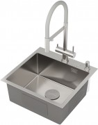 Мойка кухонная Roxen Simple 560220-50-V 50x48 сатин/вулканический песок
