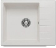 Мойка кухонная Polygran DEKA 600 60x50 белый хлопок Мойка кухонная Polygran DEKA 600 60x50 белый хлопок