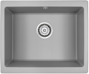 Мойка кухонная Paulmark GERA PM205546-GRM 55x46 серый металлик