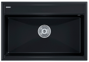 Мойка кухонная Paulmark STEPIA-750 PM117551-BLM 75x51 черный металлик
