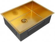 Мойка кухонная Paulmark Next PM215844-BG 58x44 брашированное золото
