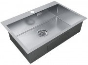 Мойка кухонная Paulmark Kroner PM217551-BS 75x51 нержавеющая сталь