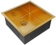 Мойка кухонная Paulmark Gerberg PM214444-BG 44x44 брашированное золото