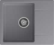 Мойка кухонная GranFest Urban GF-UR-258L 58x49 темно-серый