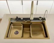 Мойка кухонная Ceruttispa Gloria Nano GOLD CT10355 75x46 золото