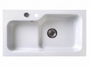 Мойка кухонная Белюкс SG-REC-HALF-8045 Белый кварц