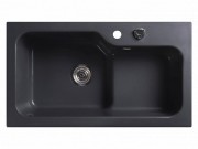 Мойка кухонная Белюкс SG-REC-HALF-8045-01 Черный обсидиан