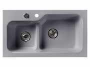 Мойка кухонная Белюкс SG-REC-DUO 8045 Серый сланец
