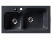 Мойка кухонная Белюкс SG-REC-DUO 8045 Черный обсидиан