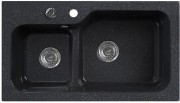 Мойка кухонная Белюкс SG-REC-DUO 8045 Черный