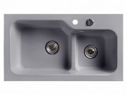 Мойка кухонная Белюкс SG-REC-DUO 8045-01 Серый сланец
