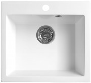 Мойка кухонная Белюкс KSD 4945 49x45 Solid Surface, белый матовый
