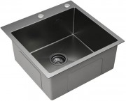 Мойка кухонная Axus LS-5050BD 50x50 графит декор
