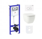 Комплект инсталляции и унитаза 6 в 1 Lavinia Boho Relfix One Rimless 77040083