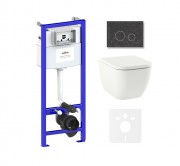 Комплект инсталляции и унитаза 6 в 1 Lavinia Boho Relfix One Compacto 75110083 Комплект инсталляции и унитаза 6 в 1 Lavinia Boho Relfix One Compacto 75110083