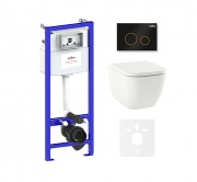 Комплект инсталляции и унитаза 6 в 1 Lavinia Boho Relfix One Compacto 75110080 Комплект инсталляции и унитаза 6 в 1 Lavinia Boho Relfix One Compacto 75110080