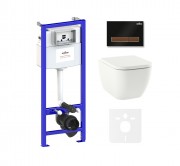 Комплект инсталляции и унитаза 6 в 1 Lavinia Boho Relfix One Compacto 75110073 Комплект инсталляции и унитаза 6 в 1 Lavinia Boho Relfix One Compacto 75110073