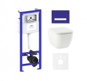 Комплект инсталляции и унитаза 6 в 1 Lavinia Boho Relfix One Compacto 75110071 Комплект инсталляции и унитаза 6 в 1 Lavinia Boho Relfix One Compacto 75110071