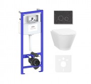 Комплект инсталляции и унитаза 6 в 1 Lavinia Boho Relfix Elegant Rimless 87561085 Комплект инсталляции и унитаза 6 в 1 Lavinia Boho Relfix Elegant Rimless 87561085