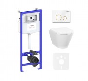 Комплект инсталляции и унитаза 6 в 1 Lavinia Boho Relfix Elegant Rimless 87561083 Комплект инсталляции и унитаза 6 в 1 Lavinia Boho Relfix Elegant Rimless 87561083