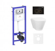 Комплект инсталляции и унитаза 6 в 1 Lavinia Boho Relfix Elegant Rimless 87561082 Комплект инсталляции и унитаза 6 в 1 Lavinia Boho Relfix Elegant Rimless 87561082