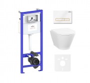 Комплект инсталляции и унитаза 6 в 1 Lavinia Boho Relfix Elegant Rimless 87561081 Комплект инсталляции и унитаза 6 в 1 Lavinia Boho Relfix Elegant Rimless 87561081