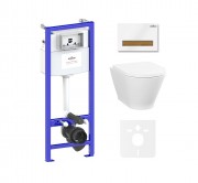 Комплект инсталляции и унитаза 6 в 1 Lavinia Boho Relfix Elegant Rimless 87561076 Комплект инсталляции и унитаза 6 в 1 Lavinia Boho Relfix Elegant Rimless 87561076