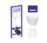 Комплект инсталляции и унитаза 6 в 1 Lavinia Boho Relfix Elegant Rimless 87561073