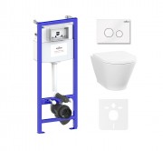 Комплект инсталляции и унитаза 6 в 1 Lavinia Boho Relfix Elegant Rimless 87561069