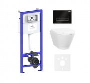 Комплект инсталляции и унитаза 6 в 1 Lavinia Boho Relfix Elegant Rimless 87561068