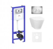 Комплект инсталляции и унитаза 6 в 1 Lavinia Boho Relfix Elegant Rimless 87561064