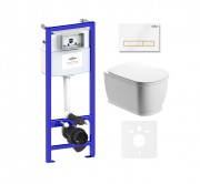 Комплект инсталляции и унитаза 6 в 1 Lavinia Boho Relfix Bell Pro Rimless 75110011