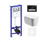 Комплект инсталляции и унитаза 6 в 1 Lavinia Boho Relfix Bell Pro Rimless 75110004