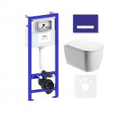 Комплект инсталляции и унитаза 6 в 1 Lavinia Boho Relfix Bell Pro Rimless 75110003