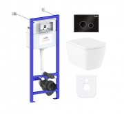 Комплект инсталляции и унитаза 6 в 1 Lavinia Boho Relfix Aveo Rimless 77050216