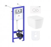 Комплект инсталляции и унитаза 6 в 1 Lavinia Boho Relfix Aveo Rimless 77050215