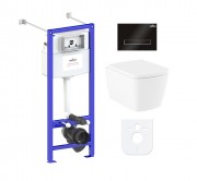 Комплект инсталляции и унитаза 6 в 1 Lavinia Boho Relfix Aveo Rimless 77050214