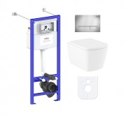 Комплект инсталляции и унитаза 6 в 1 Lavinia Boho Relfix Aveo Rimless 77050206