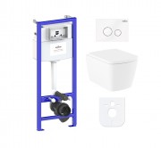Комплект инсталляции и унитаза 6 в 1 Lavinia Boho Relfix Aveo Rimless 77040131