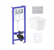 Комплект инсталляции и унитаза 6 в 1 Lavinia Boho Relfix Aveo Rimless 77040123