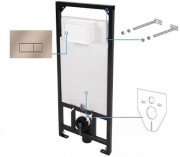 Инсталляция для унитаза Deante CST_X50CH c кнопкой шампань Инсталляция для унитаза Deante CST_X50CH c кнопкой шампань