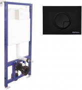 Инсталляция Berges Novum 040225 с клавишей смыва R5 Soft Touch черный