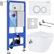 Комплект инсталляции 6 в 1 Roxen StounFix Dual Fresh 902672 с унитазом 530185-01Х и клавишей смыва Santi 410260W с аромадозатором Комплект инсталляции 6 в 1 Roxen StounFix Dual Fresh 902672 с унитазом 530185-01Х и клавишей смыва Santi 410260W с аромадозатором