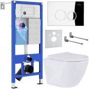 Комплект 6 в 1 Roxen StounFix Dual Fresh 968340 клавиша смыва Santi 410260CH хром + Antares Tornado 530205-01