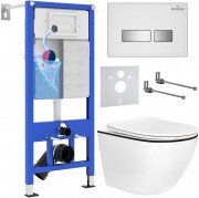 Комплект инсталляции для унитаза 6 в 1 Roxen StounFix Dual Fresh 964909 Glass белый, с аромадозатором Комплект инсталляции для унитаза 6 в 1 Roxen StounFix Dual Fresh 964909 Glass белый, с аромадозатором