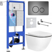 Комплект инсталляции для унитаза 6 в 1 Roxen StounFix Dual Fresh 964894 Steel оружейная сталь, с аромадозатором Комплект инсталляции для унитаза 6 в 1 Roxen StounFix Dual Fresh 964894 Steel оружейная сталь, с аромадозатором